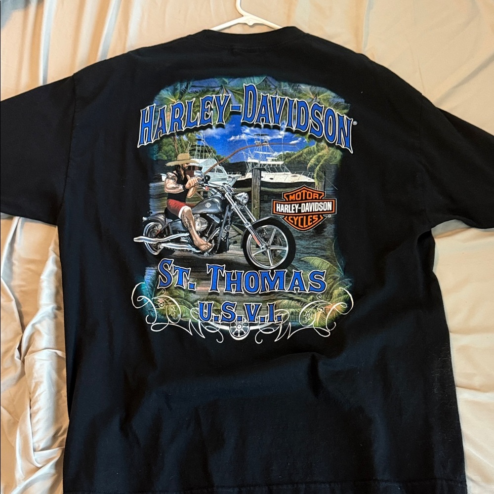 Harley-Davidson Black St. Thomas Graphic Tee